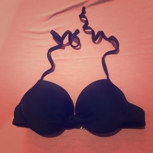 Black push up bikini top